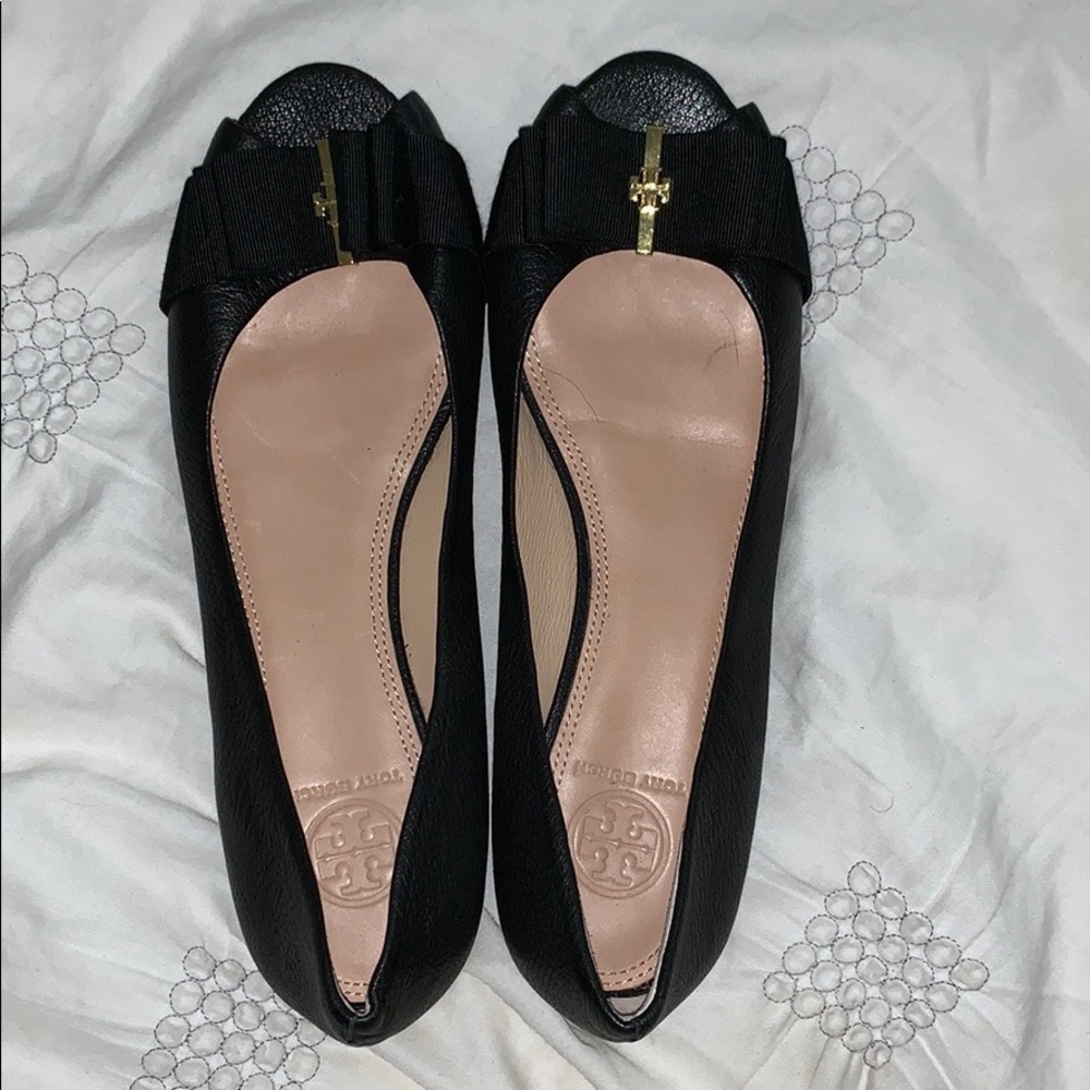 TORY BURCH Peep Toe Flats